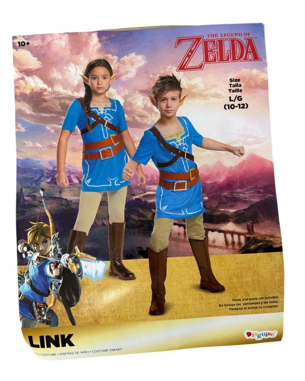 Disguise Legend of Zelda Link Halloween Costume Childs Large 14-16